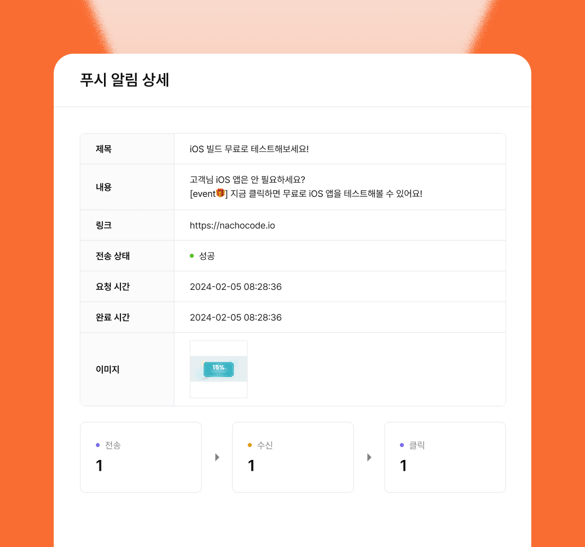 클릭 통계